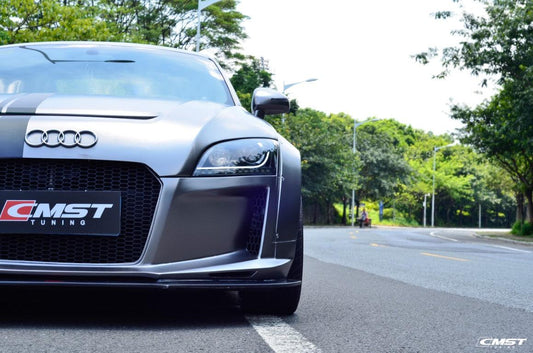 TT TTS TTRS MK2 8J 8.5J 2007 2008 2009 2010 2011 2012 2013 2014 201 with Aftermarket Parts - Front Bumper & Lip Carbon Fiber / FRP from CMST Tuning