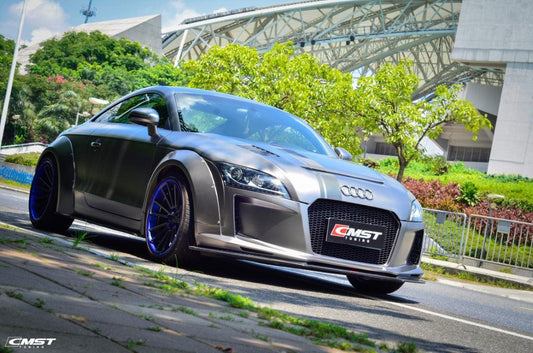 TT TTS TTRS MK2 8J 8.5J 2007 2008 2009 2010 2011 2012 2013 2014 201 with Aftermarket Parts - Front Bumper & Lip Carbon Fiber / FRP from CMST Tuning