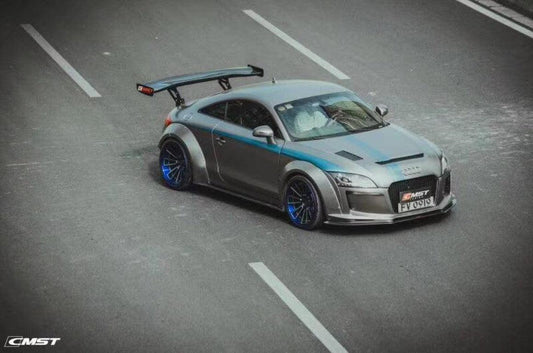 TT TTS TTRS MK2 8J 8.5J 2007 2008 2009 2010 2011 2012 2013 2014 201 with Aftermarket Parts - Front Bumper & Lip Carbon Fiber / FRP from CMST Tuning