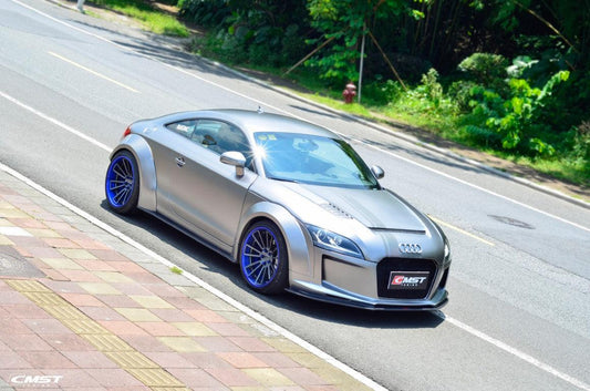 TT TTS TTRS MK2 8J 8.5J 2007 2008 2009 2010 2011 2012 2013 2014 201 with Aftermarket Parts - Front Bumper & Lip Carbon Fiber / FRP from CMST Tuning