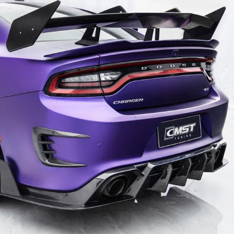 Dodge Charger 2015-2023 Aftermarket Parts - GT FRP & Carbon Fiber Rear Wing from CMST Tuning