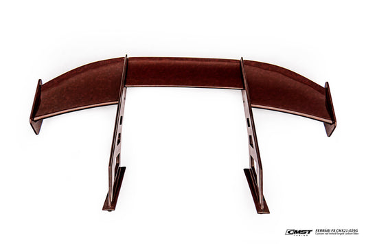 Ferrari F8 Tributo & Spider 2020 2021 2022 2023 with Aftermarket Parts - Rear Wing Dry Pre-preg Carbon Fiber from CMST Tuning