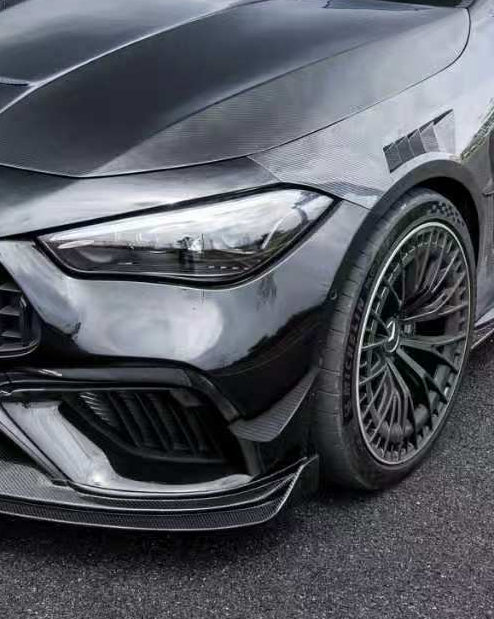 Mercedes Benz CLE-Class AMG CLE 53 / 450 / 300 C236 A236 2024-ON with Aftermarket Parts - Front Bumper Canards Dry Pre-preg Carbon Fiber / FRP from CMST Tuning