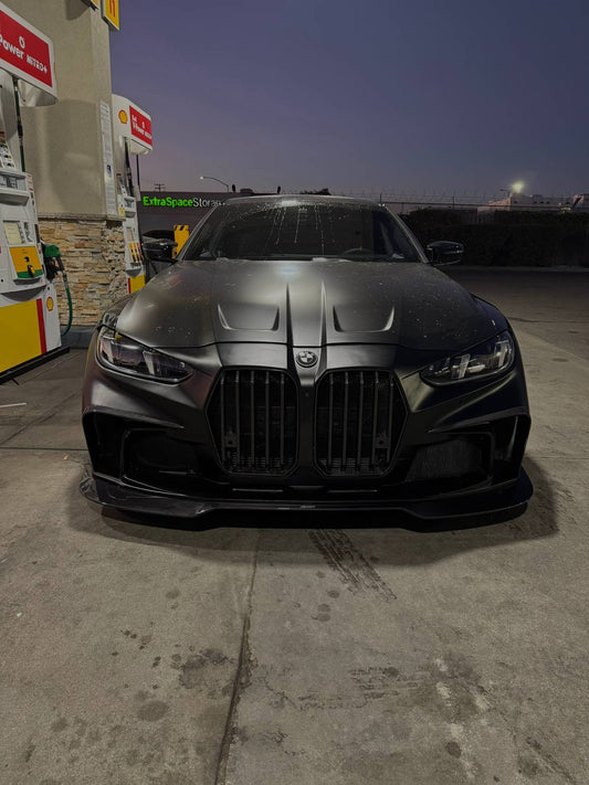 BMW M3 / M3C G80 G81 2021-ON & M4 / M4C G82 G83 2021-ON with Aftermarket Parts - Carbon Fiber & FRP Front Bumper Set  from  CMST Tuning 