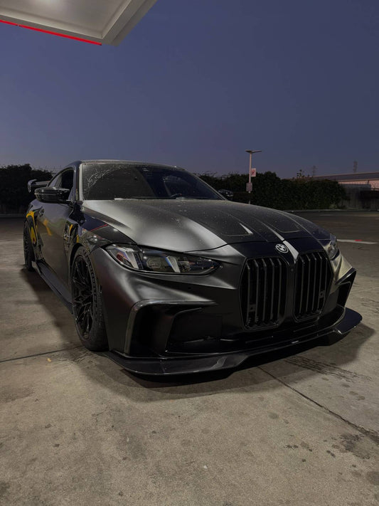 BMW M3 / M3C G80 G81 2021-ON & M4 / M4C G82 G83 2021-ON with Aftermarket Parts - Carbon Fiber & FRP Front Bumper Set  from  CMST Tuning 