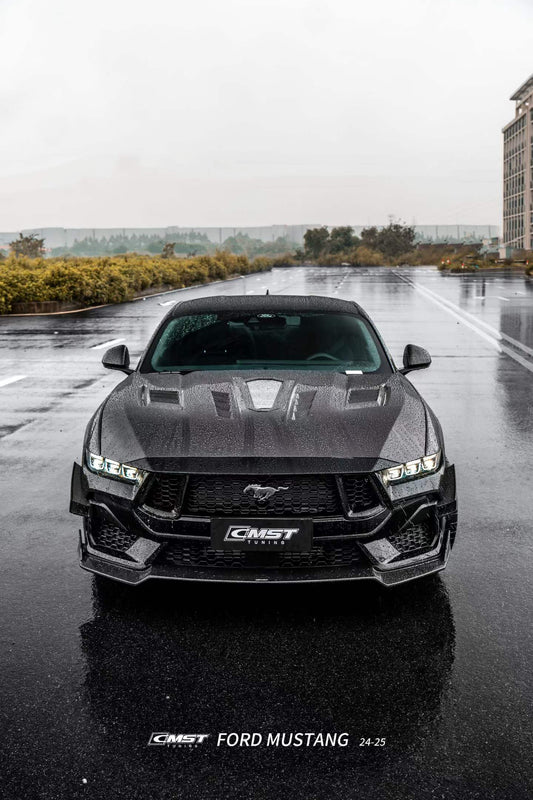 Ford Mustang S650 GT 2024-ON with Aftermarket Parts - Front Canards Carbon Fiber / FRP from CMST Tuning