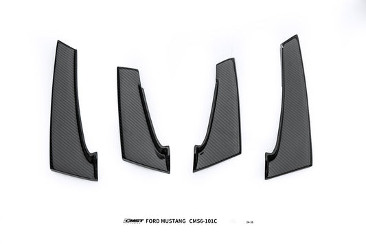 Ford Mustang S650 GT 2024-ON with Aftermarket Parts - Front Canards Carbon Fiber / FRP from CMST Tuning