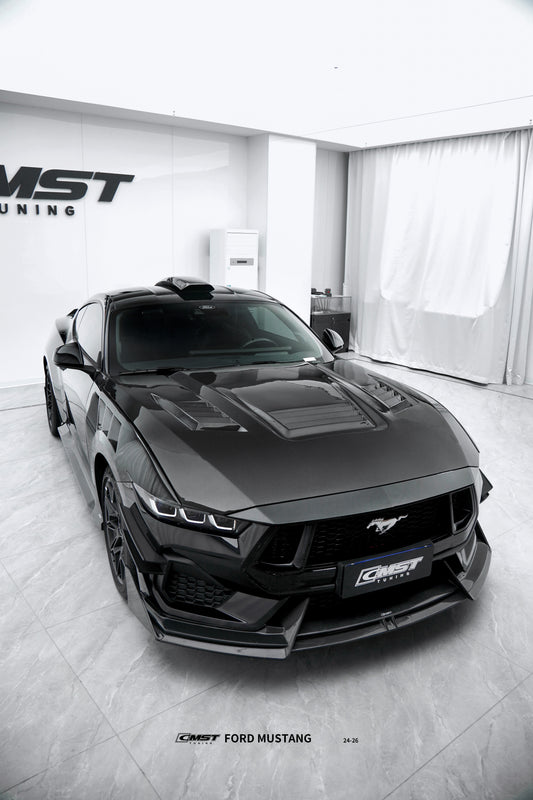 Ford Mustang S650 GT 2024-ON with Aftermarket Parts - Front Canards Carbon Fiber / FRP from CMST Tuning