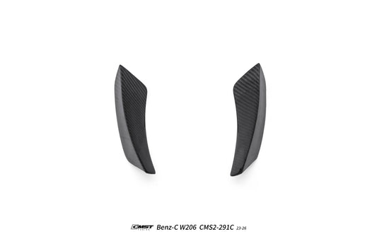Mercedes Benz C-Class C43 AMG C300 (with sport-package bumper) W206 S206 2021-ON with Aftermarket Parts - Front Canards Carbon Fiber / FRP from CMST Tuning
