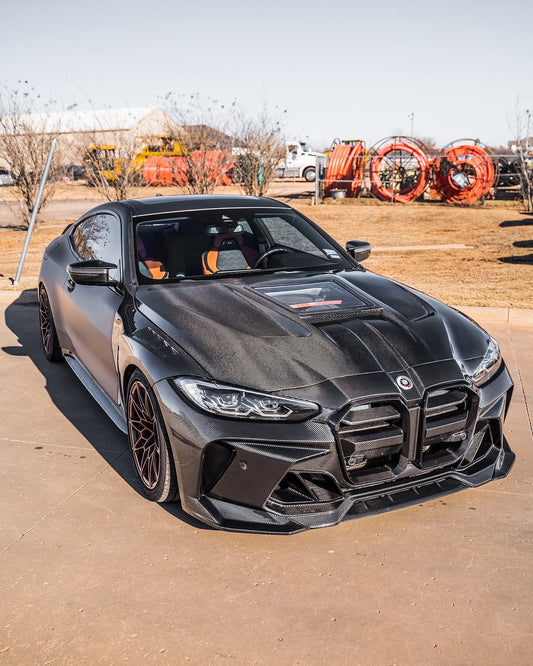 BMW M4 / M4C / M4CS G82 G83 2021-ON with Aftermarket Parts - Front Fenders Carbon Fiber / FRP from CMST Tuning