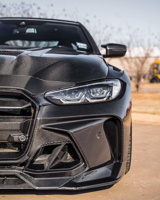 BMW M4 / M4C / M4CS G82 G83 2021-ON with Aftermarket Parts - Front Fenders Carbon Fiber / FRP from CMST Tuning