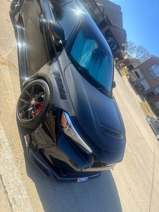 Honda Civic Type-R FL5 2023 2024 with Aftermarket Parts - Front Fenders Pre-preg Carbon Fiber / FRP from CMST Tuning
