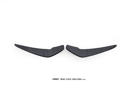 Mercedes Benz CLE-Class AMG CLE 53 / 450 / 300 C236 A236 2024-ON with Aftermarket Parts - Front Bumper Canards Dry Pre-preg Carbon Fiber / FRP from CMST Tuning