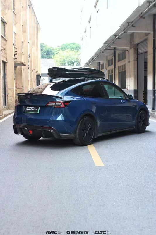 Tesla Model Y Performance AWD Long Range RWD Standard 2020-ON with Aftermarket Parts -V1 Style Side Skirts Carbon Fiber / FRP from CMST Tuning