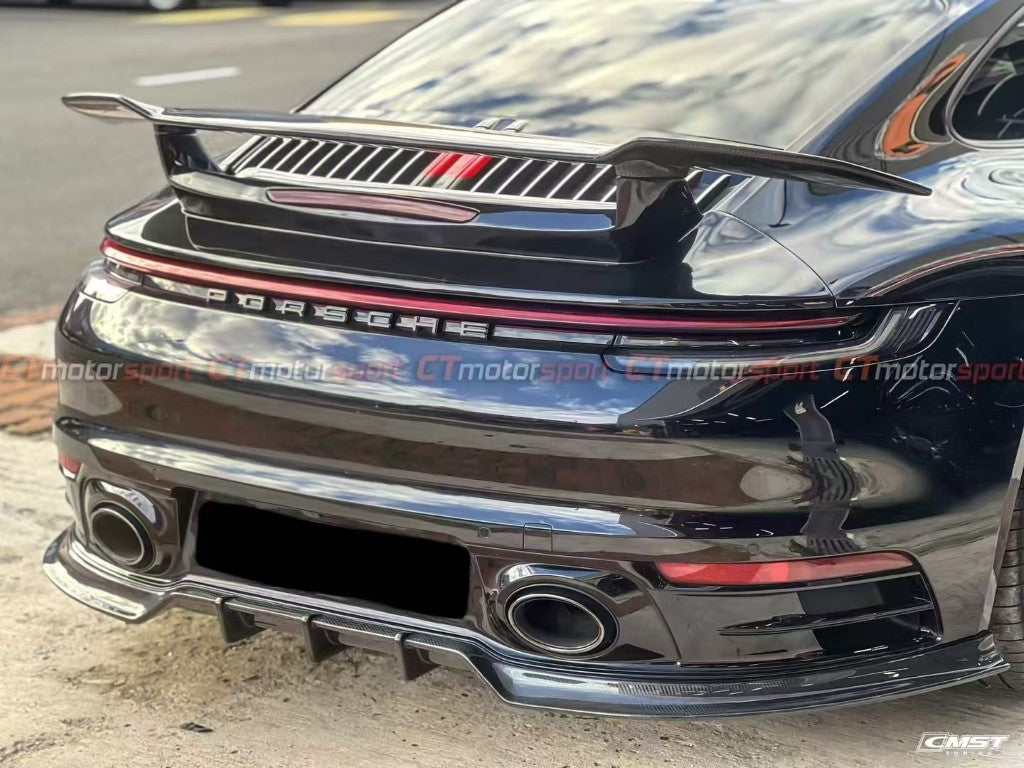 Porsche 992 992.1 Carerra Base/S/T/4/4S/Targa 4/Targa 4S/GTS 2020-2024 (Sport Design Aerokit Package only)with Aftermarket Parts - Carbon Fiber Rear Diffuser from CMST Tuning