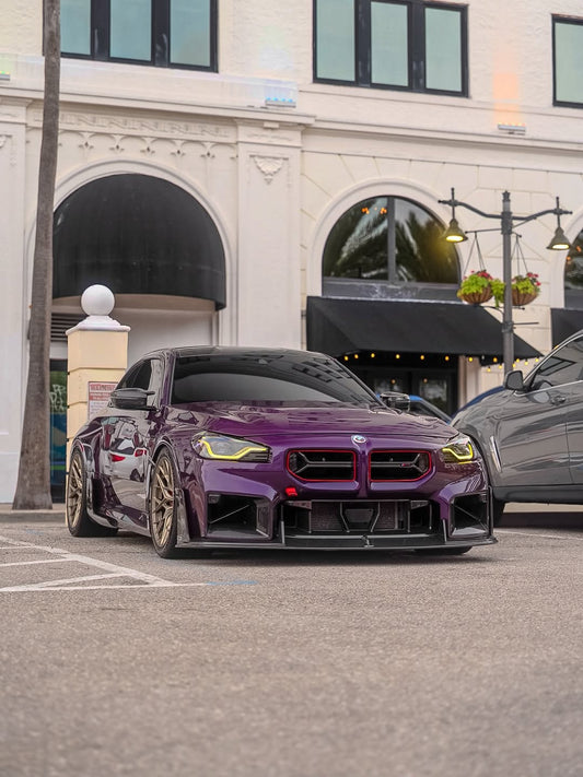 BMW M2 / M2C G87 2023 2024 with Aftermarket Parts - Front Lip Carbon Fiber from CMST Tuning