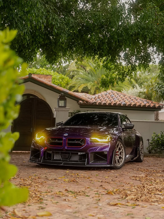 BMW M2 / M2C G87 2023 2024 with Aftermarket Parts - Front Lip Carbon Fiber from CMST Tuning