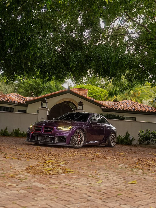 BMW M2 / M2C G87 2023 2024 with Aftermarket Parts - Front Lip Carbon Fiber from CMST Tuning