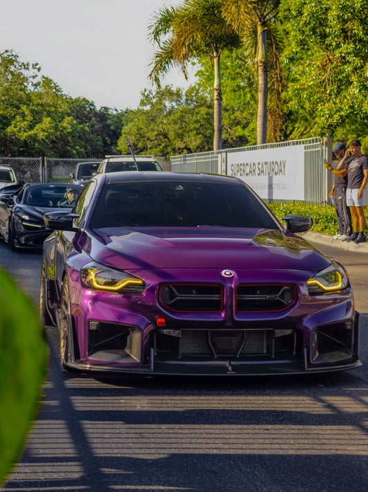 BMW M2 / M2C G87 2023 2024 with Aftermarket Parts - Front Lip Carbon Fiber from CMST Tuning