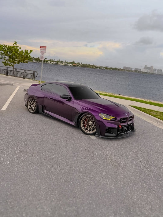 BMW M2 / M2C G87 2023 2024 with Aftermarket Parts - Front Lip Carbon Fiber from CMST Tuning