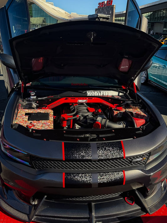 Dodge Charger 2015 Scat Pack & 2016 Scat Pack, Hellcat & 2017 R/T, Daytona, Scat Pack, Hellcat & 2018 GT, R/T, Daytona, Scat Pack, Hellcatwith & 2019 GT, R/T, Scat Pack, Hellcat & 2020 GT, R/T, Scat Pack, Hellcat & 2021 GT, R/T, Scat Pack & 2022-2023 GT, R/T, Scat Pack Non-widebody Aftermarket Parts - Front Lip Carbon Fiber from CMST Tuning