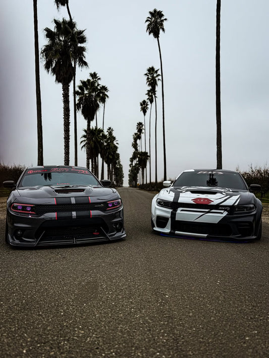 Dodge Charger 2015 Scat Pack & 2016 Scat Pack, Hellcat & 2017 R/T, Daytona, Scat Pack, Hellcat & 2018 GT, R/T, Daytona, Scat Pack, Hellcatwith & 2019 GT, R/T, Scat Pack, Hellcat & 2020 GT, R/T, Scat Pack, Hellcat & 2021 GT, R/T, Scat Pack & 2022-2023 GT, R/T, Scat Pack Non-widebody Aftermarket Parts - Front Lip Carbon Fiber from CMST Tuning