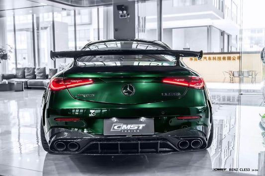 Mercedes Benz CLE-Class AMG CLE 53 / 450 / 300 C236 A236 2024-ON with Aftermarket Parts - Rear Bumper Trim Dry Pre-preg Carbon Fiber / FRP from CMST Tuning