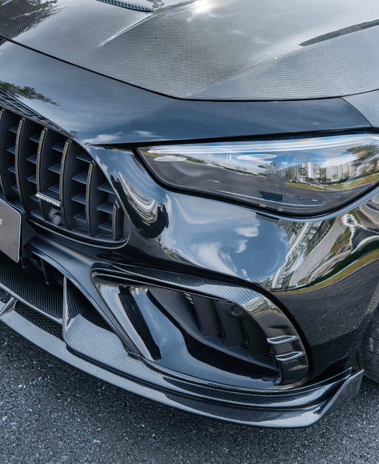 Mercedes Benz CLE-Class AMG CLE 53 / 450 / 300 C236 A236 2024-ON with Aftermarket Parts - Front Intake Vents Trim Dry Pre-preg Carbon Fiber / FRP from CMST Tuning
