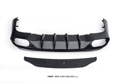 Mercedes Benz CLE-Class AMG CLE 53 C236 A236 2024-ON with Aftermarket Parts - Rear Diffuser Dry Pre-preg Carbon Fiber / FRP from CMST Tuning