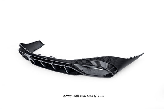 Mercedes Benz CLE-Class AMG CLE 53 C236 A236 2024-ON with Aftermarket Parts - Rear Diffuser Dry Pre-preg Carbon Fiber / FRP from CMST Tuning