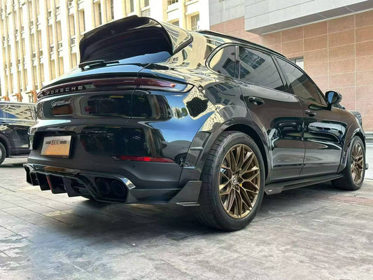 Porsche Cayenne 9Y0 9Y0.1 Base/S/GTS/Turbo/Turbo S 2019 2020 2021 2022 2023 & Cayenne 9Y0 9Y0.2 Base/S/GTS/Turbo/Turbo S 2024-ON & Cayenne 9Y3 9Y3.1 Base/S/GTS/Turbo/Turbo S/Turbo GT 2019 2020 2021 2022 2023 & Cayenne 9Y3 9Y3.2 Base/S/GTS/Turbo/Turbo S/Turbo GT 2024-ON with Aftermarket Parts - Wheel Arches Carbon Fiber / FRP from CMST Tuning