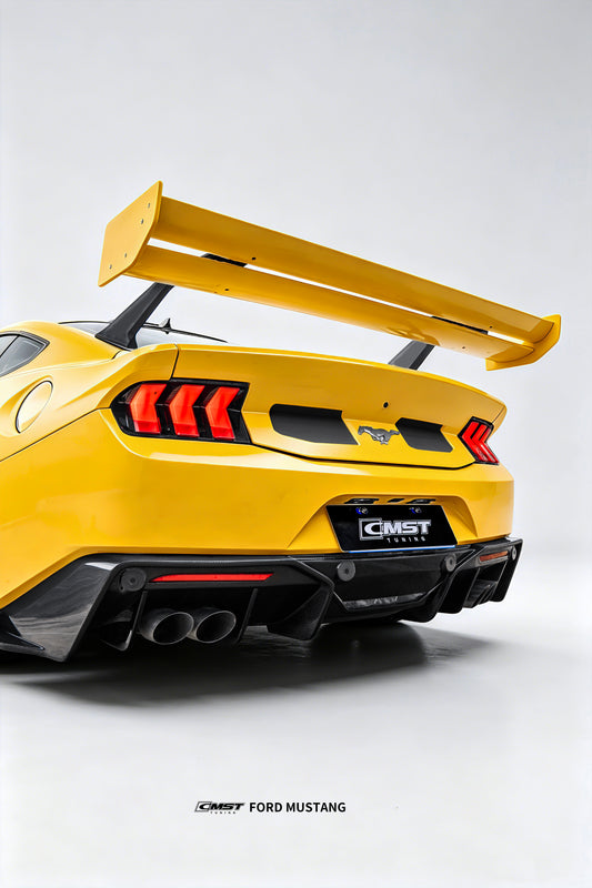 Ford Mustang S650 2.3 Ecoboost 5.0 GT Dark Horse 2024-ON with Aftermarket Parts - GTD Style Full Complete Kit Carbon Fiber / FRP from CMST Tuning