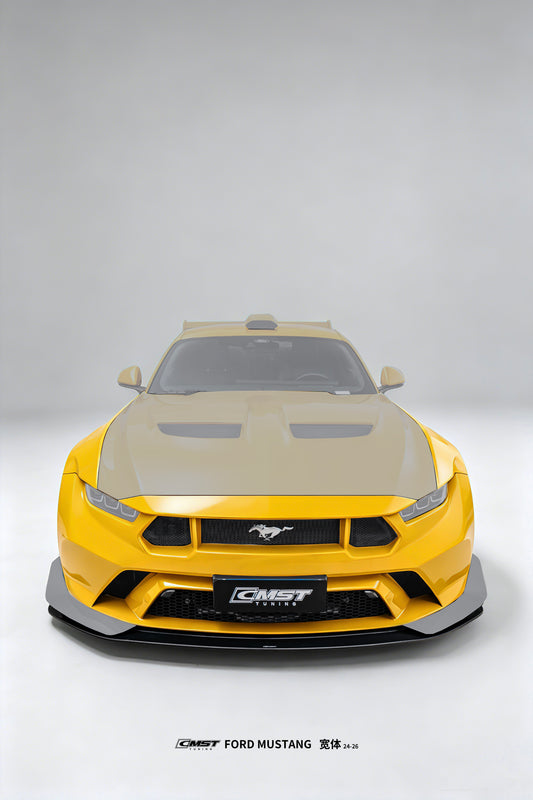 Ford Mustang S650 2.3 Ecoboost 5.0 GT Dark Horse 2024-ON with Aftermarket Parts - GTD Style Full Complete Kit Carbon Fiber / FRP from CMST Tuning