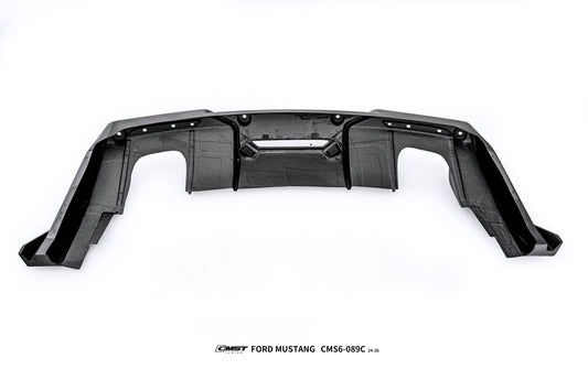 Ford Mustang S650 2.3 Ecoboost 5.0 GT Dark Horse 2024-ON with Aftermarket Parts - GTD Style Rear Bumper & Diffuser Carbon Fiber / FRP from CMST Tuning