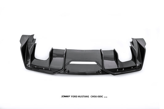 Ford Mustang S650 2.3 Ecoboost 5.0 GT Dark Horse 2024-ON with Aftermarket Parts - GTD Style Rear Bumper & Diffuser Carbon Fiber / FRP from CMST Tuning