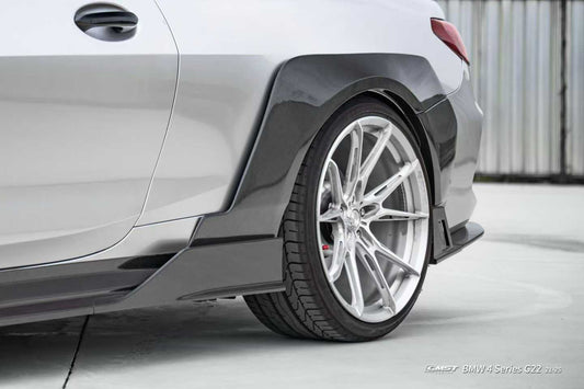 BMW 4 Series M440 430 G22 G23 2020-ON (Sport Version Only) with Aftermarket Parts - HORIZON Side Skirts Dry Pre-preg Carbon Fiber / FRP from CMST Tuning