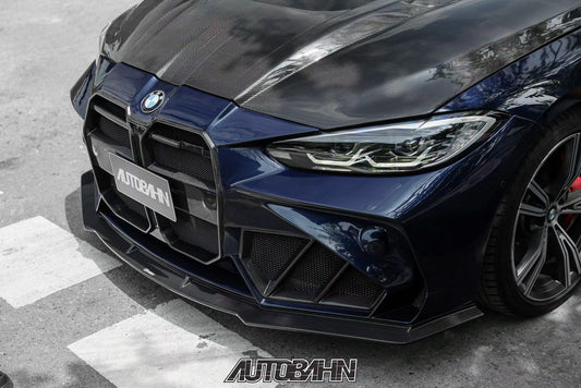 BMW 4 Series M440 430 G22 G23 2020-ON & 4 Series M440 430 G26 2020-ON with Aftermarket Parts - HORIZON Front Lip Dry Pre-preg Carbon Fiber / FRP from CMST Tuning