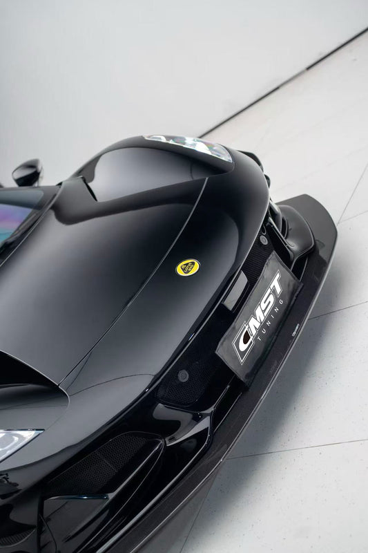 Lotus Emira 3.6 V6 2.0 Four-cylinder 2022-ON with Aftermarket Parts - High Down Force Version Front Lip Dry Pre-preg Carbon Fiber / FRP