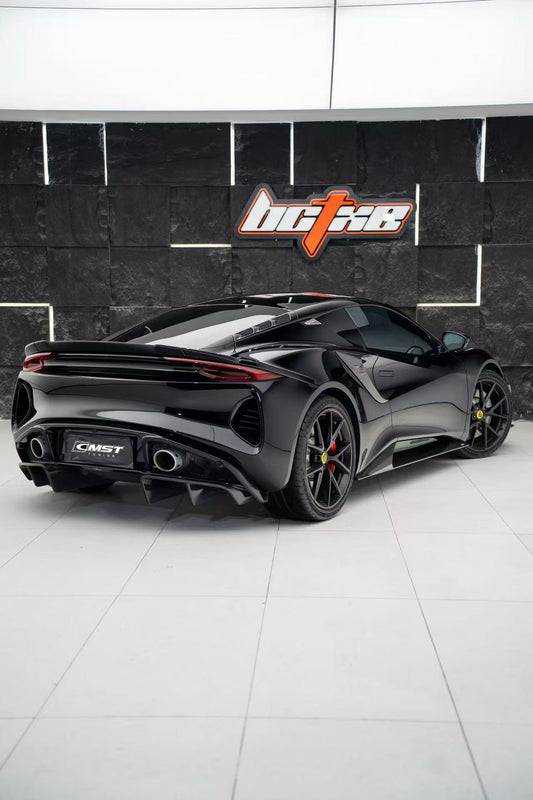 Lotus Emira 3.6 V6 2.0 Four-cylinder 2022-ON with Aftermarket Parts - V1 Rear Diffuser Dry Pre-preg Carbon Fiber / FRP