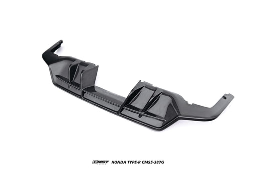 Honda Civic Type-R FL5 2023-ON with Aftermarket Parts - V2 Rear Diffuser Dry Pre-preg Carbon Fiber / FRP from CMST Tuning