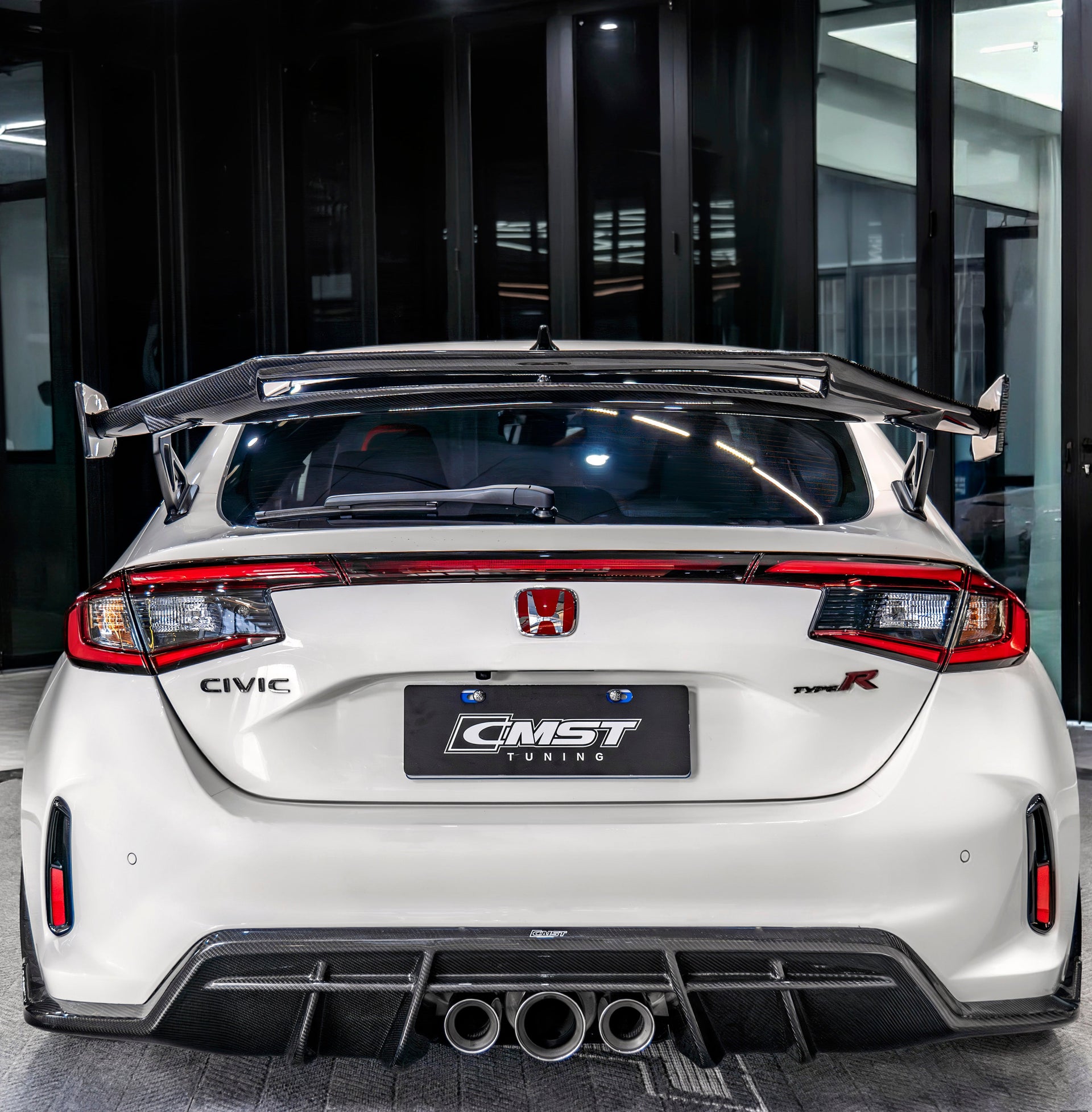 Honda Civic Type-R FL5 Aftermarket Parts - CMST Rear Diffuser Dry Pre ...