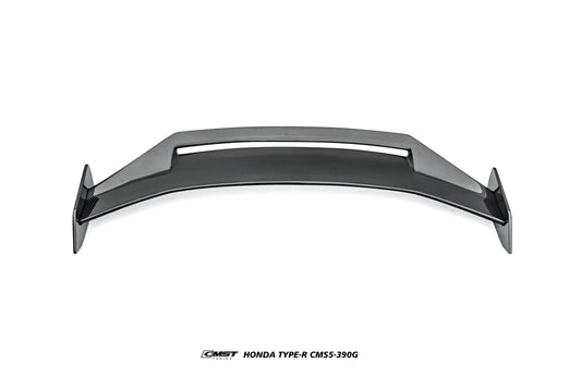 Honda Civic Type-R FL5 2023-ON with Aftermarket Parts - V2 Rear Spoiler Dry Pre-preg Carbon Fiber / FRP from CMST Tuning