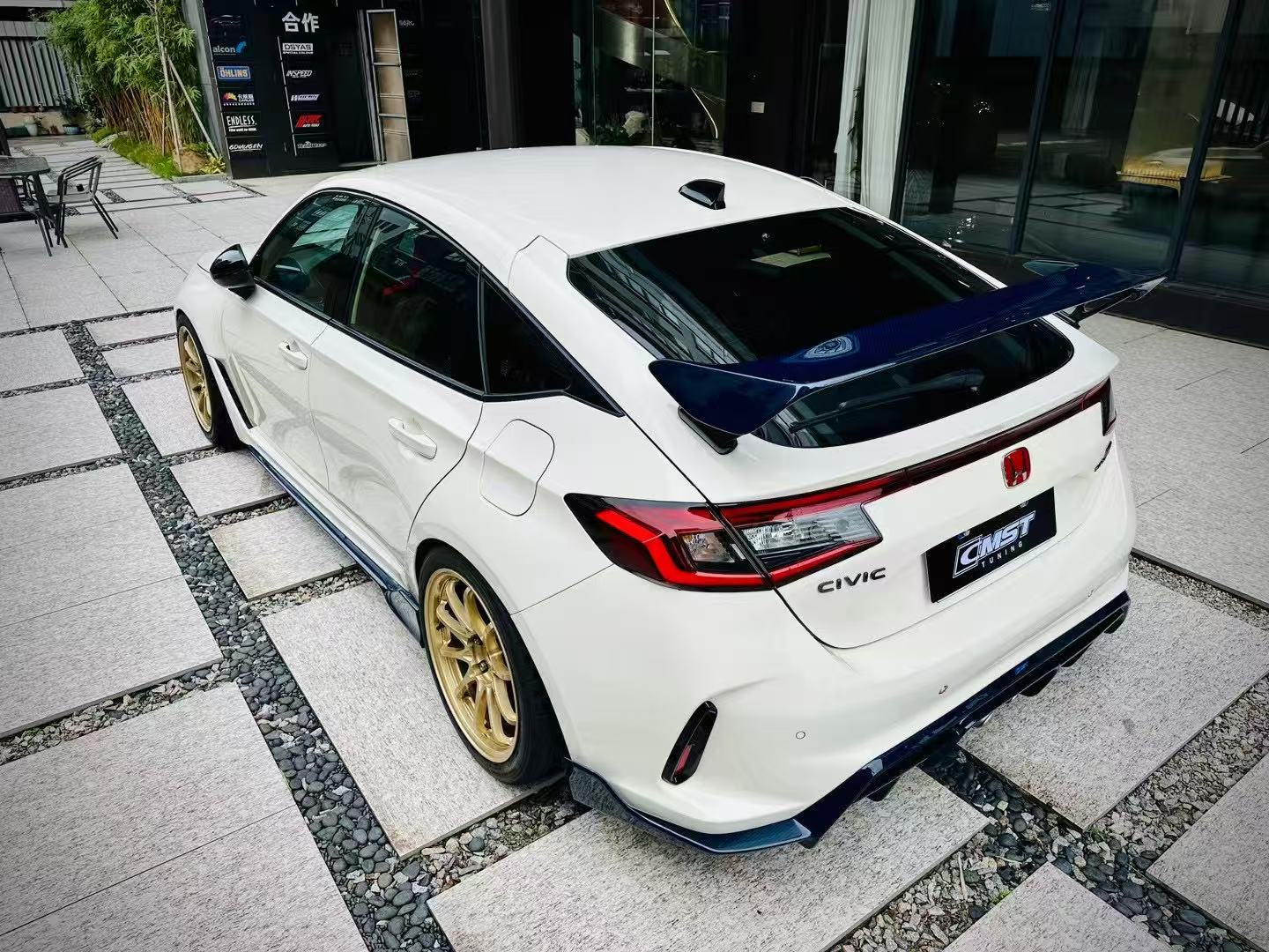 Honda Civic Type-R FL5 Aftermarket Parts CMST Tuning Rear Spoiler Wing ...