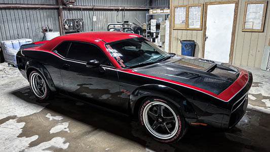 Dodge Challenger Demon Redeye Hellcat T/A Scat Pack 392 SRT R/T SXT SE 2008-2023 with Aftermarket Parts - Carbon Fiber / FRP Hood Bonnet from CMST Tuning