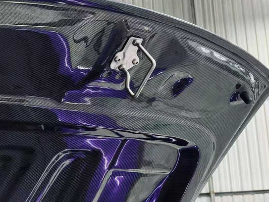 Porsche Taycan 9J1 Sedan/Cross Turismo RWD/4S/GTS/Turbo/Turbo S 2020-ON with Aftermarket Parts - OEM Hood Bonnet Carbon Fiber / FRP from CMST Tuning