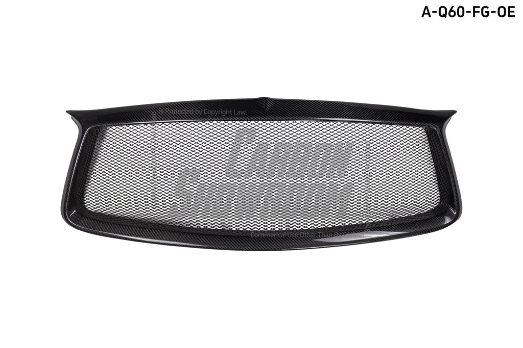 CMST Tuning OE Type carbon fiber front grill replacement for Infiniti Q60 CV37 17 onwards