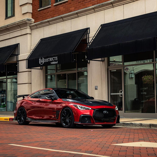 CMST Tuning Project Black S Concept Hood for Infiniti Q60 Red Sport 400 Premium Luxe Sport Pure Carbon Fiber/FRP