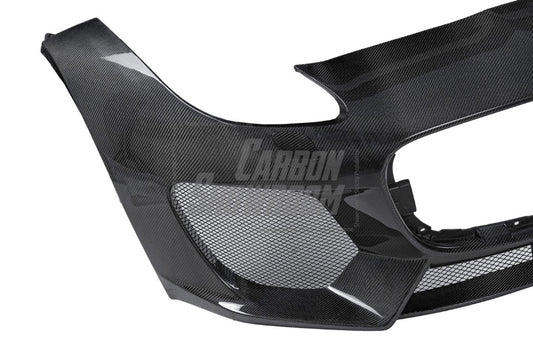 Jaguar F-Type SVR R S Base 2014 2015 2016 2017 2018 2019 2020 with Aftermarket Parts - Front Bumper & Lip Carbon Fiber / FRP from CMST Tuning