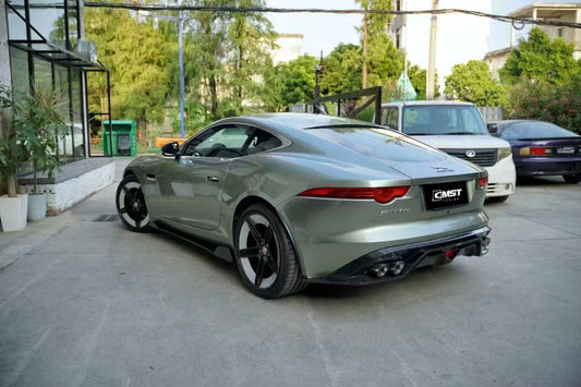 Jaguar F-Type SVR R S Base 2014-2020 with Aftermarket Parts - Side Skirts Carbon Fiber / FRP from CMST Tuning
