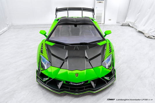 Lamborghini Aventador Base LP700 LP720 S LP740 Ultimate LP780 2012 2013 2014 2015 2016 2017 2018 2019 2020 2021 2022 2023 with Aftermarket Parts - V2 Rear Spoiler Wing Dry Pre-preg Carbon Fiber / FRP from CMST Tuning